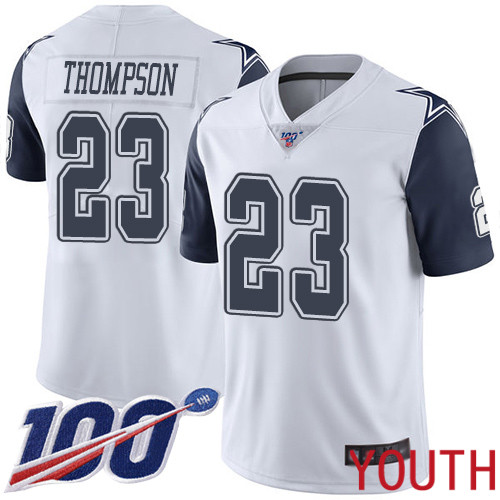 Youth Dallas Cowboys Limited White Darian Thompson 23 100th Season Rush Vapor Untouchable NFL Jersey